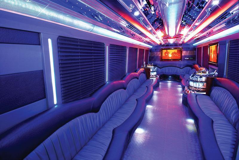 inside party bus 45 passenger